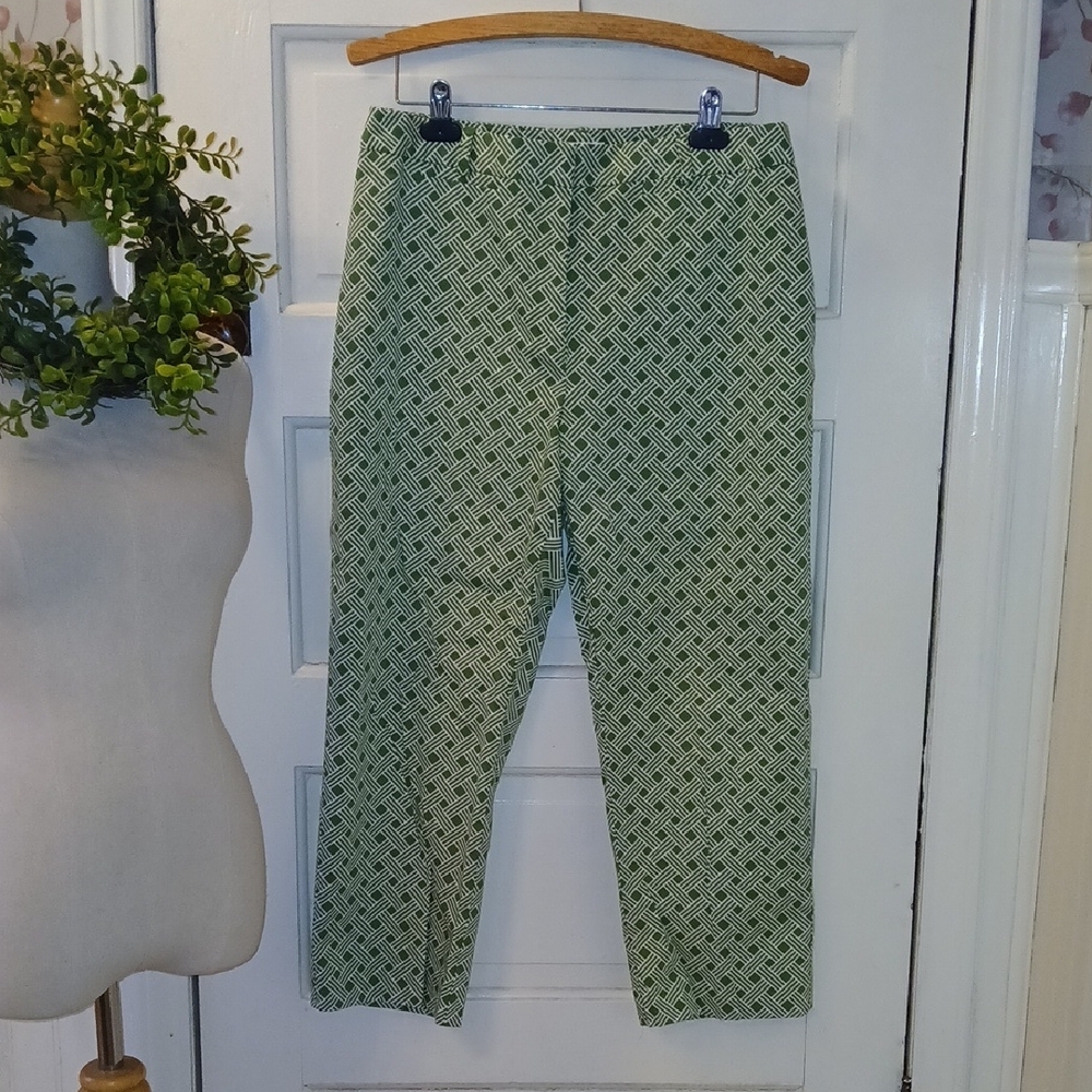 Charter Club Green Geometric Men's Chinos